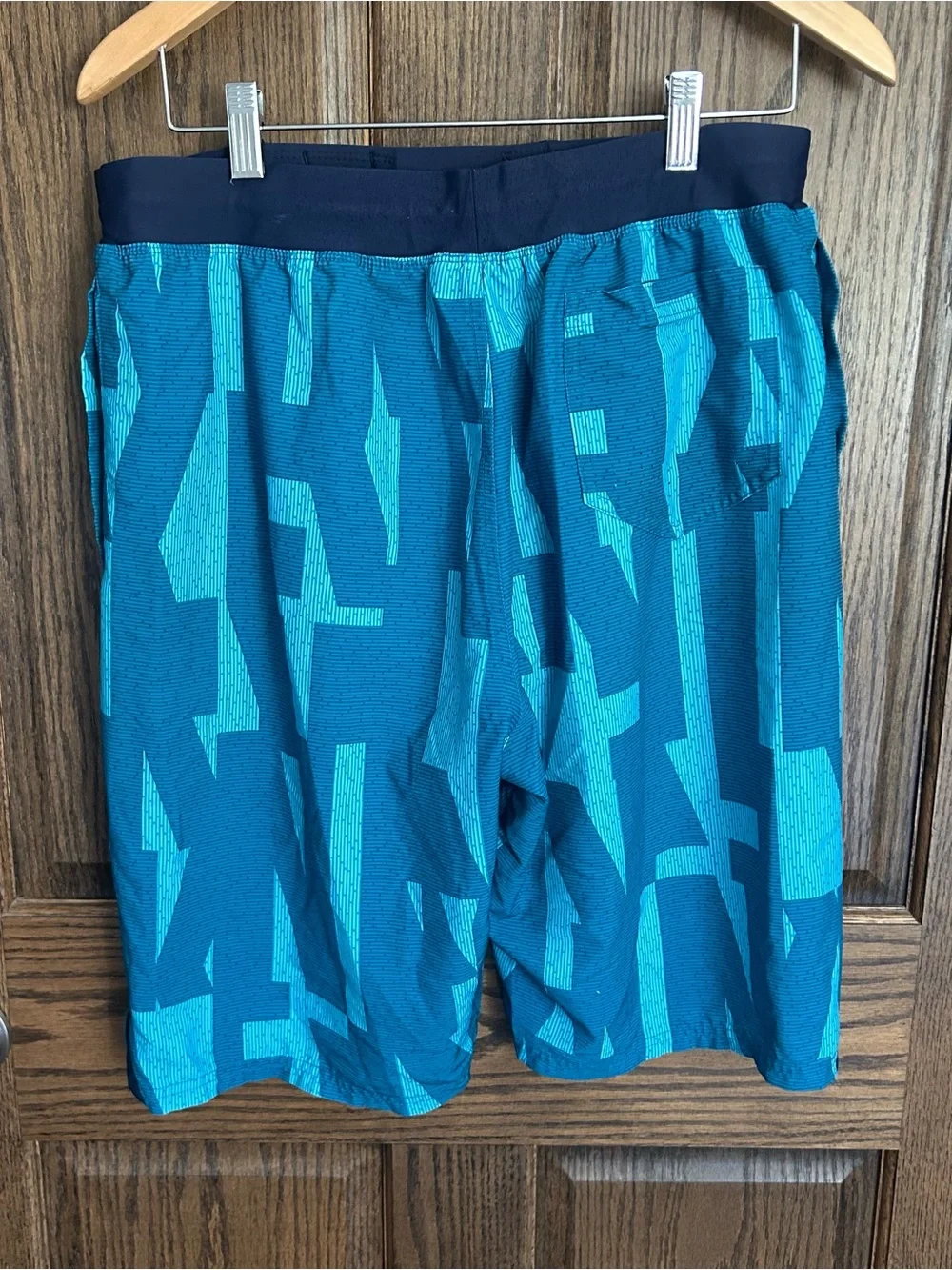 Nike Teal and Navy Graphic Swim Board Shorts